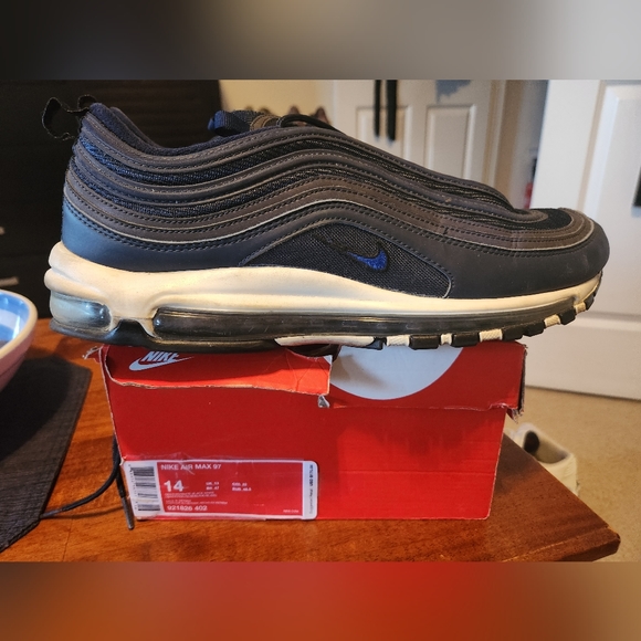 Nike Air Max 97 blue size 14 - Picture 1 of 5